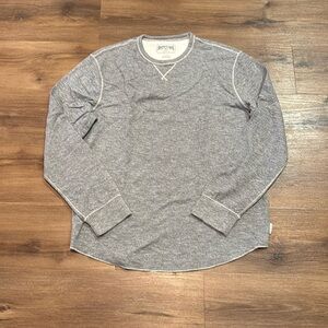 Men's AE Outfitters Heather Gray Long Sleeve Lightweight Sweatshirt. Size L